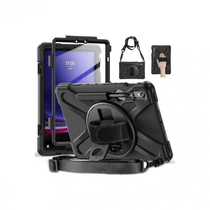 Samsung Galaxy X510 Tab S9 Fe 11 Kılıf Amazing Tablet Kapak - Siyah