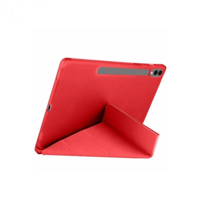 Samsung Galaxy X510 Tab S9 Fe 11 Kılıf Kalemlikli Mars Tablet Kılıfı - Kırmızı