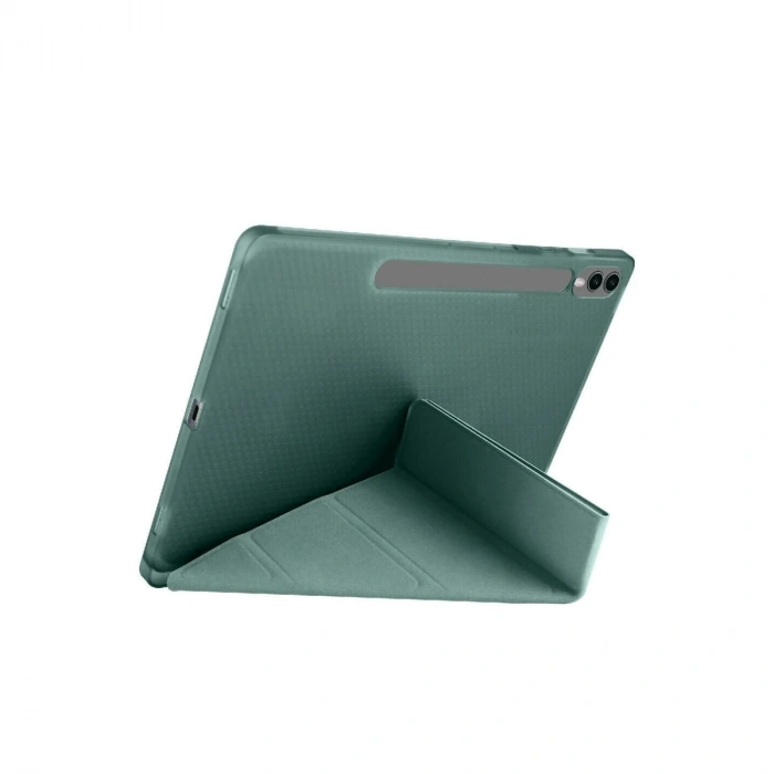 Samsung Galaxy X510 Tab S9 Fe 11 Kılıf Kalemlikli Mars Tablet Kılıfı - Koyu Yeşil