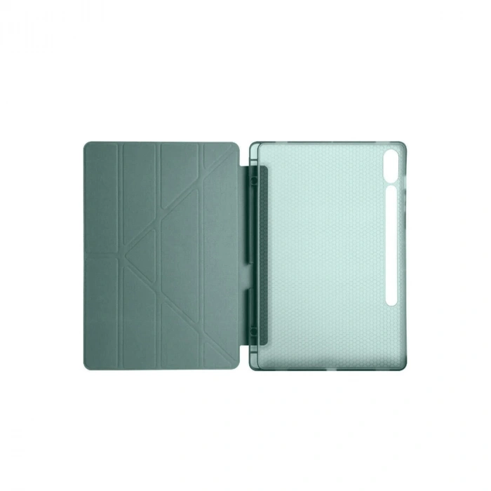 Samsung Galaxy X510 Tab S9 Fe 11 Kılıf Kalemlikli Mars Tablet Kılıfı - Koyu Yeşil
