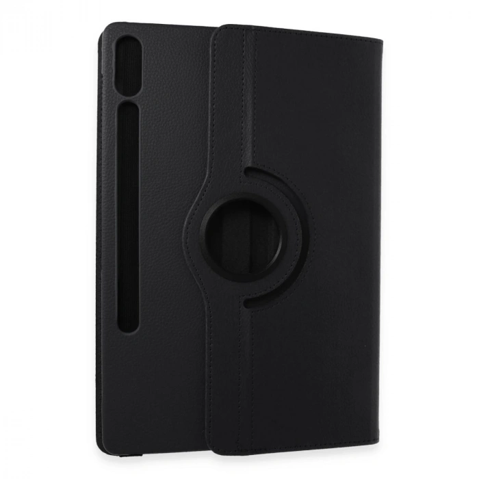 Samsung Galaxy X610 Tab S9 Fe Plus 12.4 Kılıf 360 Tablet Deri Kılıf - Siyah