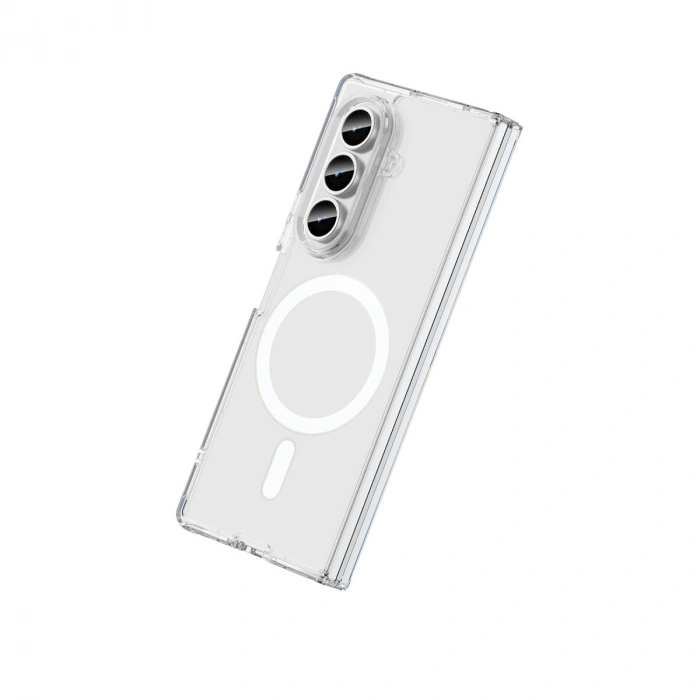 Samsung Galaxy Z Fold 7 Kılıf Magneticsafe Şeffaf Silikon - Şeffaf