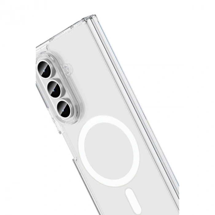 Samsung Galaxy Z Fold 7 Kılıf Magneticsafe Şeffaf Silikon - Şeffaf