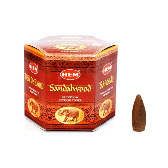 Sandalwood Back Flow Cones 40lı