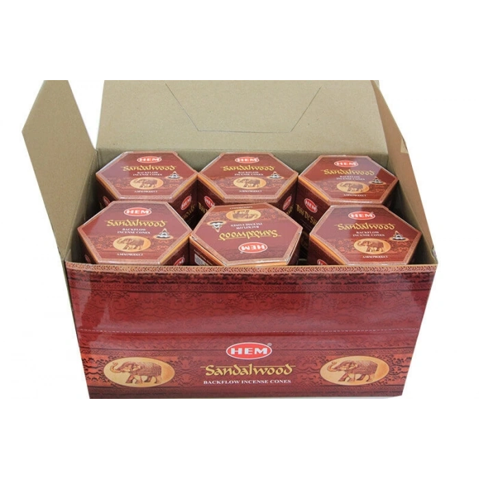 Sandalwood Back Flow Cones 40lı