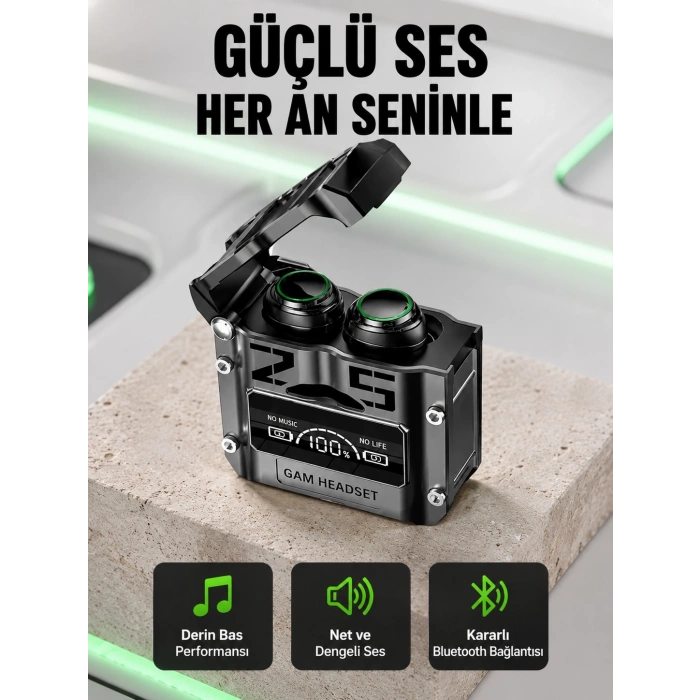 Şarj Kutulu Kablosuz Bluetooth Kulak İçi Spor Kulaklık Yeni Nesil