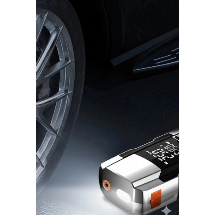 Şarjlı 10.000 Mah Akıllı Dijital Lastik Şişirme Pompası | 150 Psı | 12v Akü Şarj Takviyeli