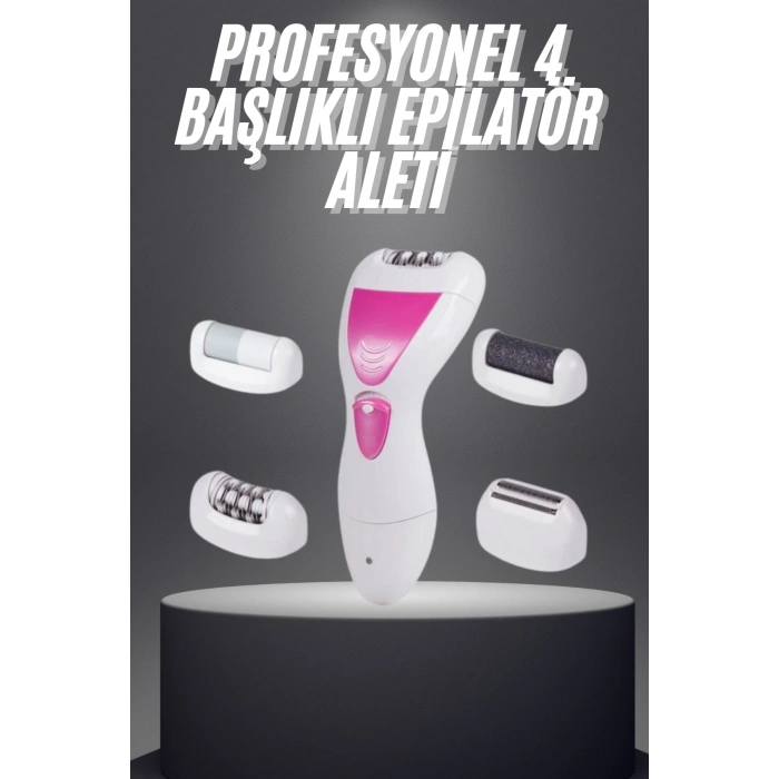 Şarjlı Epilasyon Cihazı Çok Başlıklı Ayak Bakımına Uygun Epilatör Aleti
