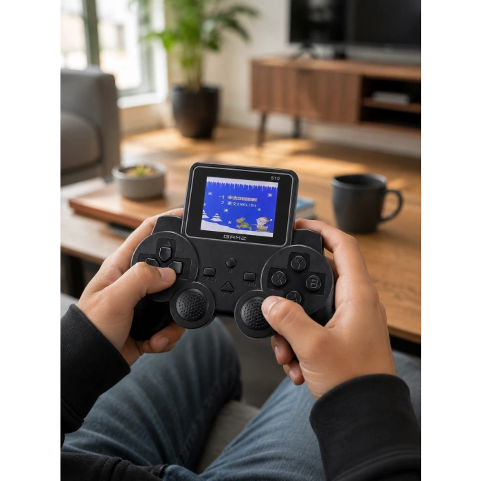Şarjlı Retro Gamepad Oyun Konsolu 520 Oyunlu Tv Çıkışlı El Konsolu