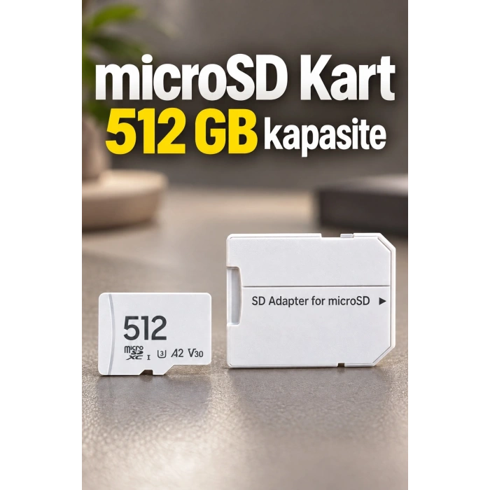 Sd Adaptörlü Microsd Kart 160 Mb/s Aktarım Hızı