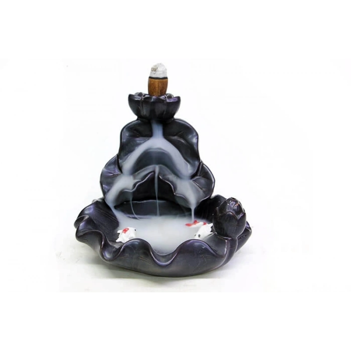 Seramik Çiçek Aromaterapi Geri Akışlı Tütsülük