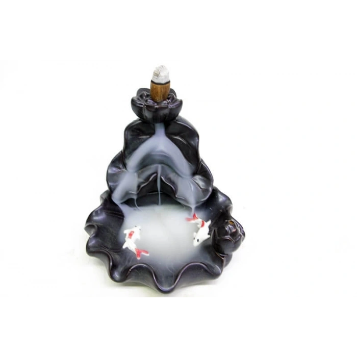 Seramik Çiçek Aromaterapi Geri Akışlı Tütsülük