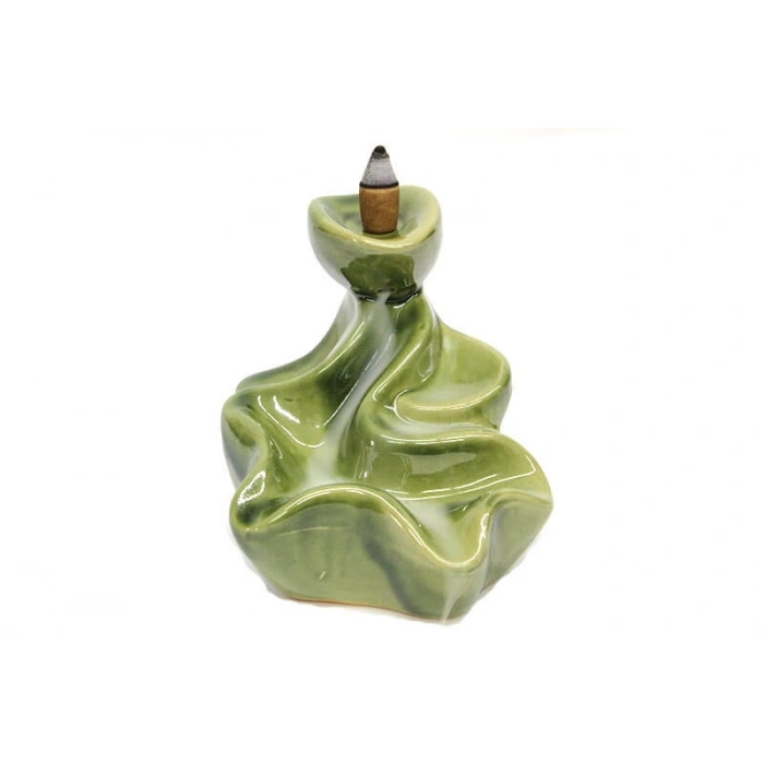 Seramik Dekoratif Konik Geri Akışlı Tütsülük