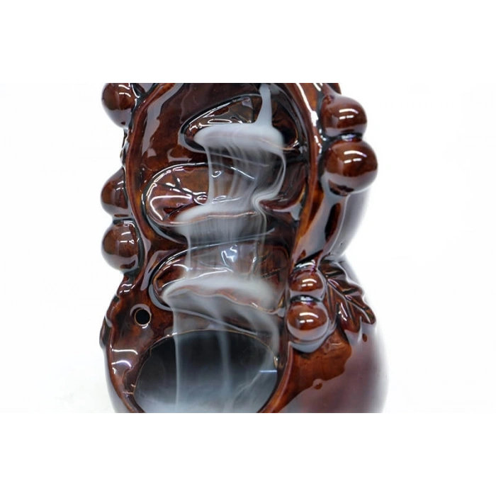 Seramik Dekoratif Şelale Geri Akışlı Tütsülük