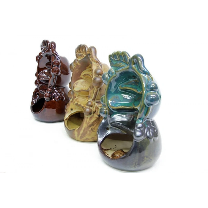 Seramik Dekoratif Şelale Geri Akışlı Tütsülük