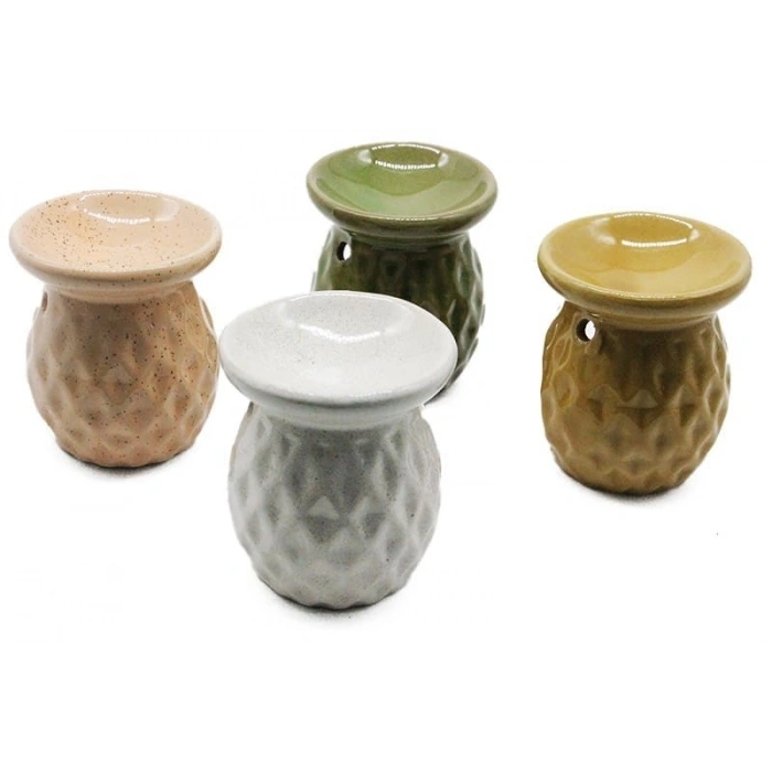 Seramik Doku Desenli Buhurdanlık