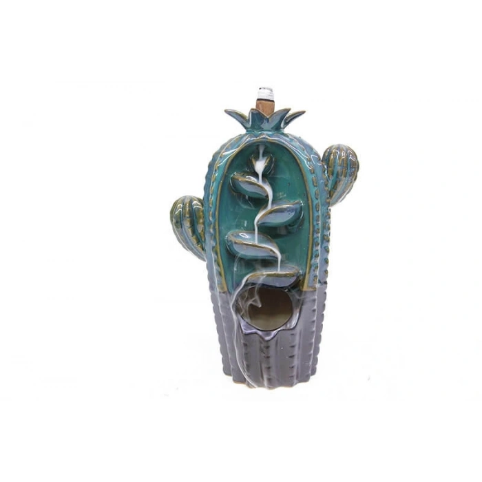 Seramik Kaktüs Model Geri Akışlı Tütsülük