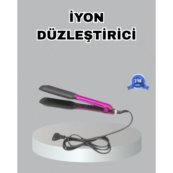 Seramik Plakalı Saç Düzleştirici – Plaka Kilitli Ve Elektriklenme Önleyici