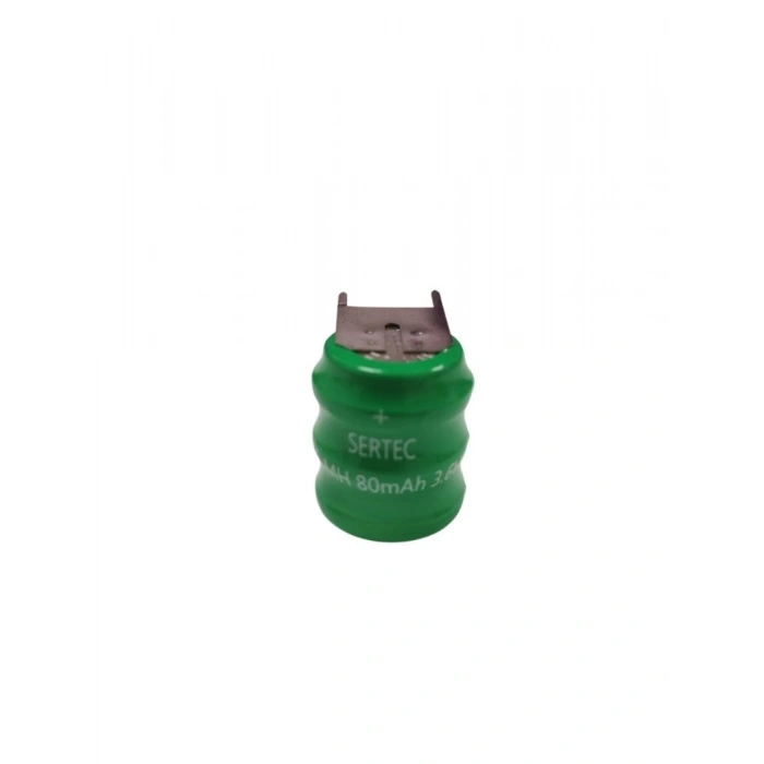 Sertec - 3.6v 3s1p 80 Mah 3 Pin  Nı-mh Buton Pil