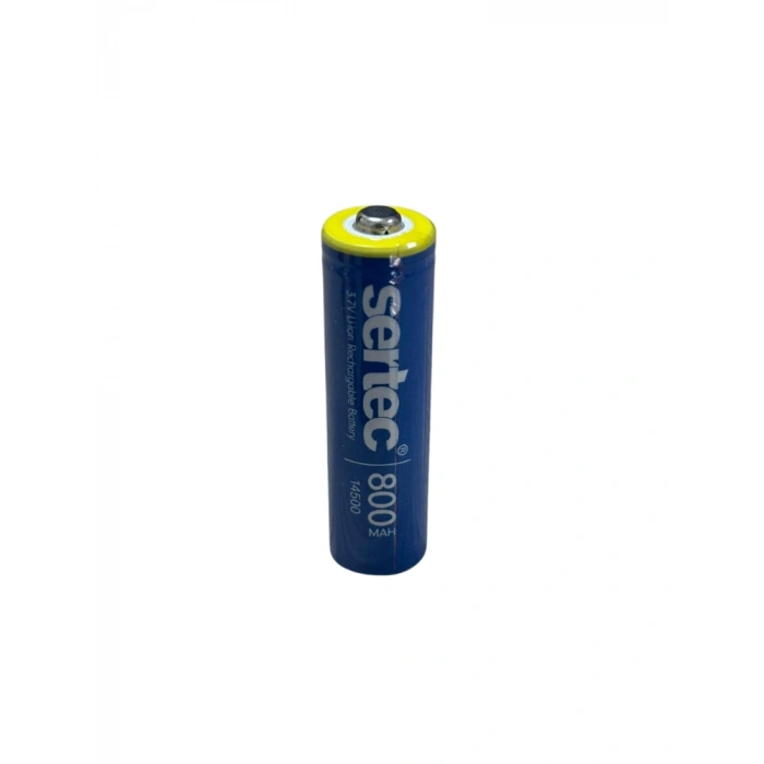 Sertec 3.7v Li-ion 14500 Aa - 800 Mah 1c Şarjlı Pil (başlı)