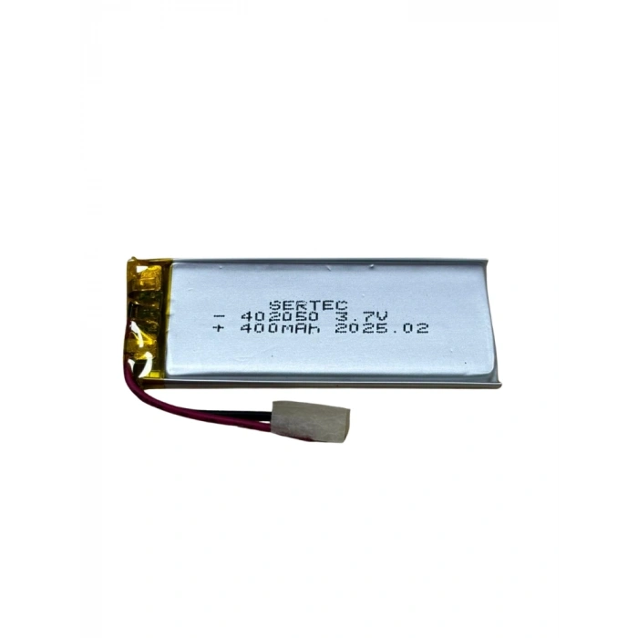 Sertec 402050 3.7v 400mah Li-polymer Pil (devreli/1.5a)