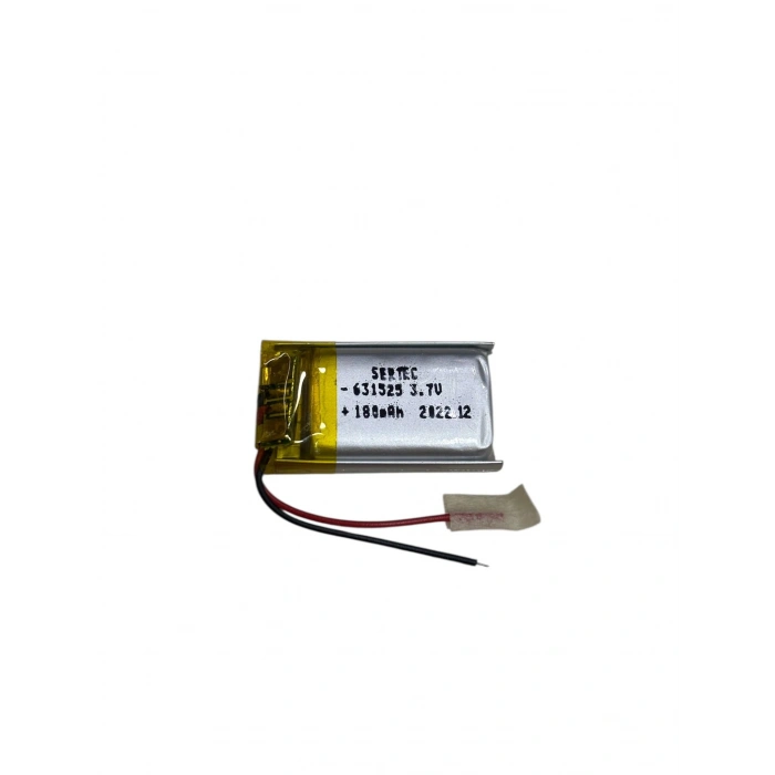 Sertec 631525 3.7v 180 Mah Li-polymer Pil (devreli/1.5a)