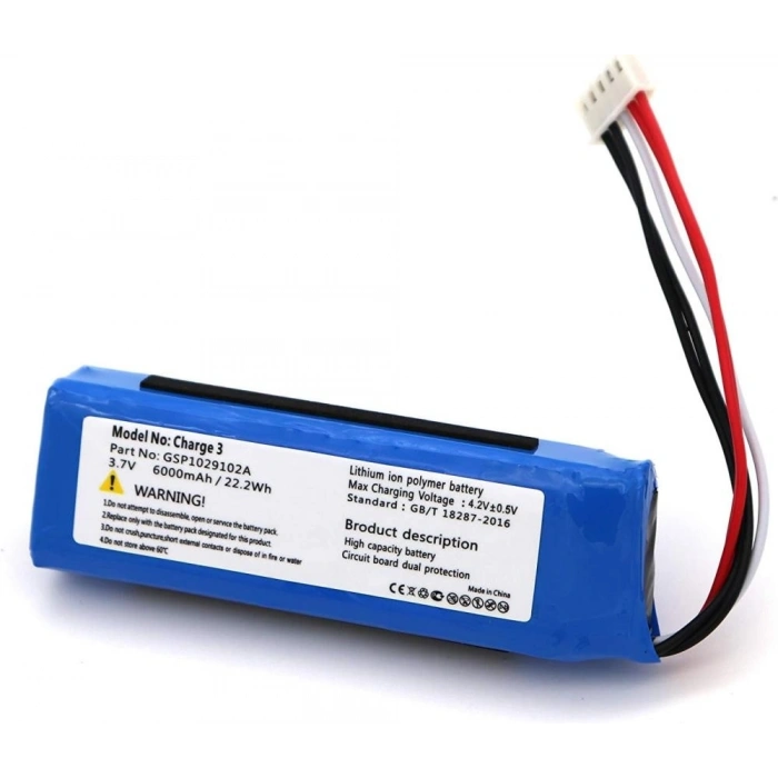 Sertec Jbl Charge 3 Uyumlu 3.7v 6000 Mah Soketli Batarya