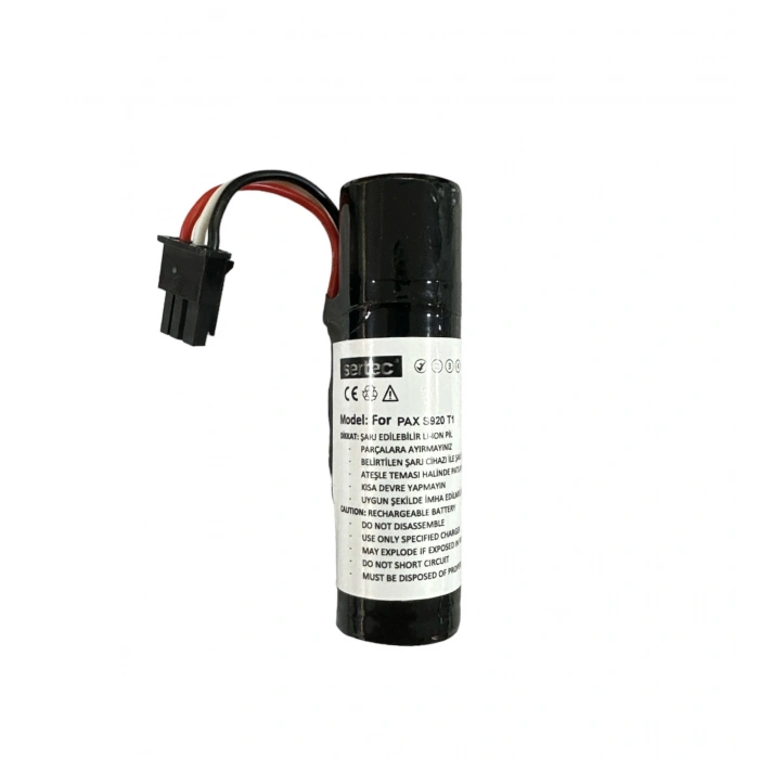 Sertec - Pax S920 Pos Uyumlu Batarya
