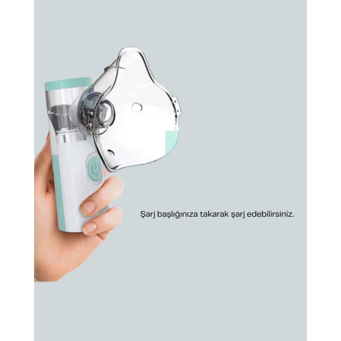 Sessiz Çalışan Taşınabilir Şarjlı Nebulizatör