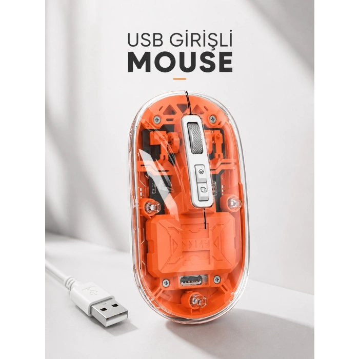 Sessiz Kablosuz Usb Girişli Mouse Fare Yüksek Performanslı