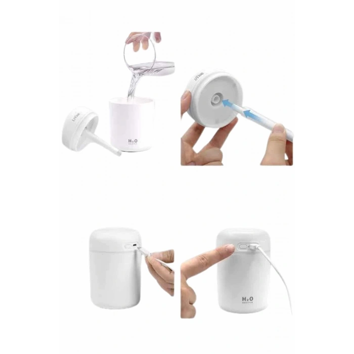 Sevgiliye Hediye Led Işıklı Hava Nemlendirici Usb Şarjlı Sevgiliye Özel