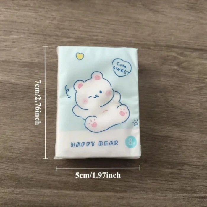 Sevimli Figürlü Çocuk Mendili 9lu Paket