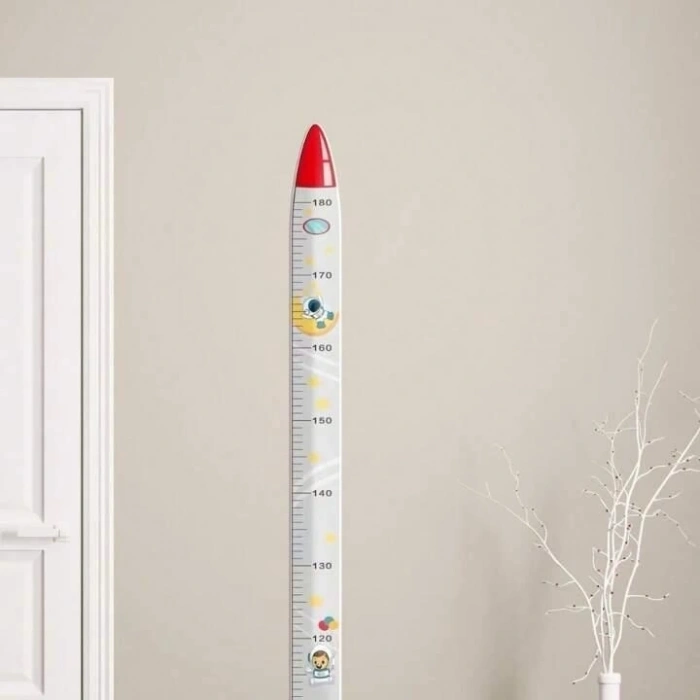 Sevimli Sarı Zürafa   Yeşil Dinazor   Deniz Kızı   Roket  Ağaç Boy Ölçüsü Sticker