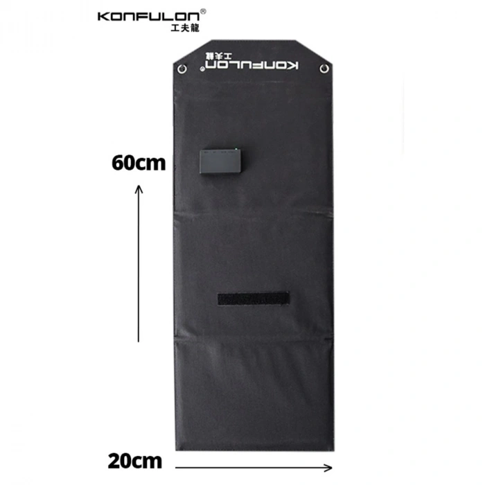 Sh-03 30w Hızlı Şarj Taşınabilir Güneş Enerji Paneli Şarj İstasyonu - Siyah