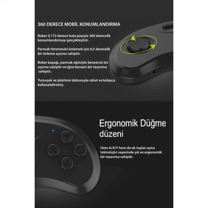 Shinecon Sc-b01 Sanal Gerçeklik Gözlüğü Kumandası - Siyah