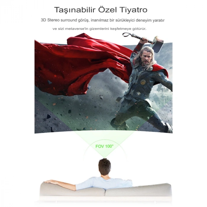 Shinecon Sc-g04ea 3d Sanal Gerçeklik Gözlüğü - Siyah