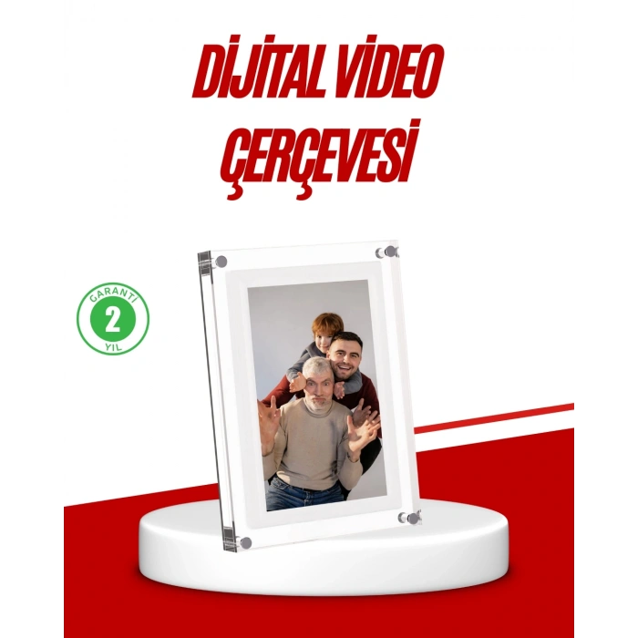Şık Ve Dekoratif 7 İnç Dijital Fotoğraf Çerçevesi – Anılarınızı Sergileyin