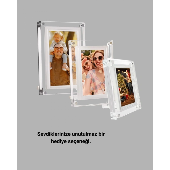 Şık Ve Dekoratif 7 İnç Dijital Fotoğraf Çerçevesi – Anılarınızı Sergileyin