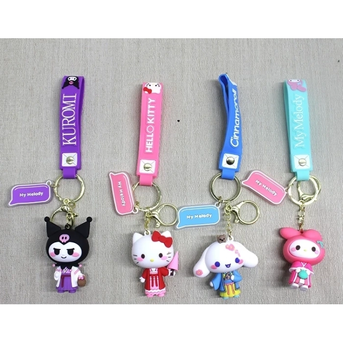 Silikon Kuromi Ve Hello Kitty Anahtarlık Alk4249