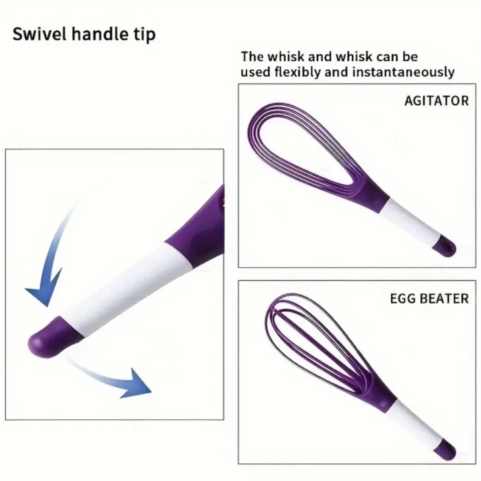 Silikon Saplı 2 İşlevli Çırpıcı (balon Ve Düz)