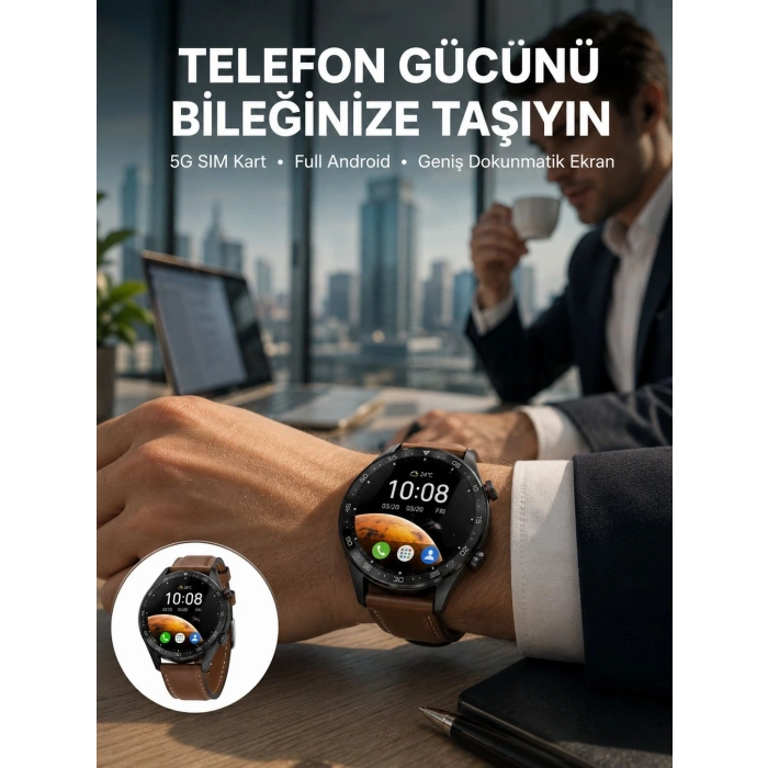 Sım Kartlı Akıllı Saat Gps Wifi Bluetooth Destekli Yeni Nesil