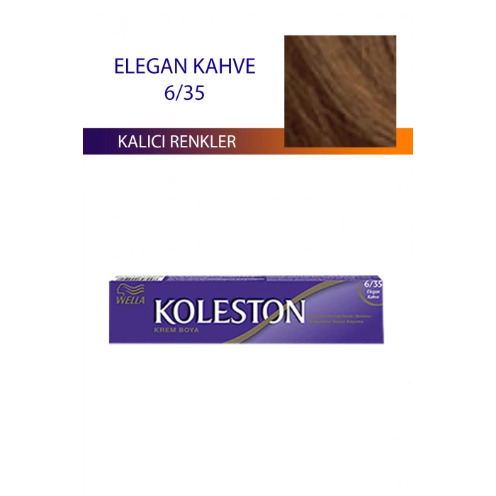 Single Tüp Boya Saç Boyası Elegan Kahve 6/35 (599)