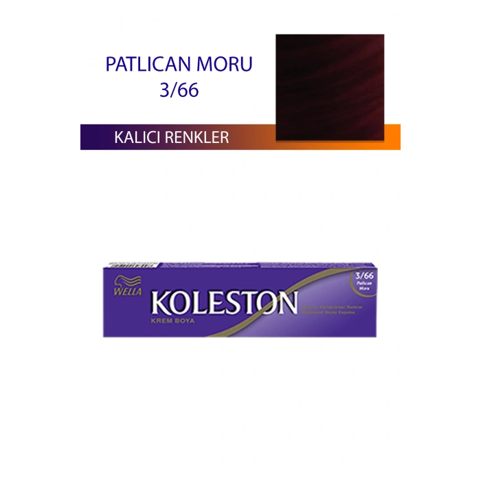 Single Tüp Boya Saç Boyası Patlıcan Moru 3/66 (599)