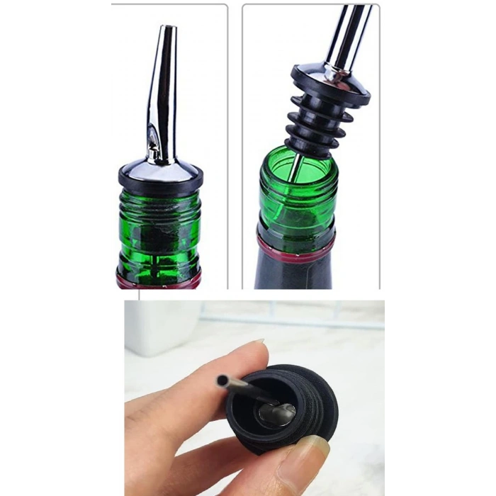 Şişe Ucu Servis Aparatı Damlalık Yağdanlık -Şişe Tıpa Sürekli Akışlı Hava Delikli (599)