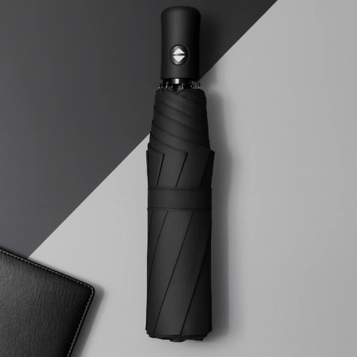 Siyah Kılıflı Otomatik Kompakt Şemsiye