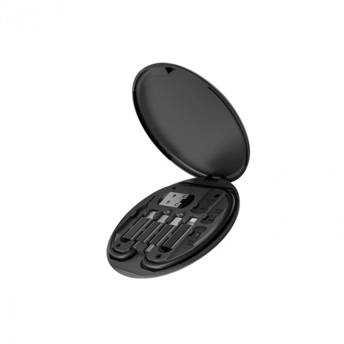 Sn06 3in1 Kablo Ve Kart Düzenleyici - Siyah