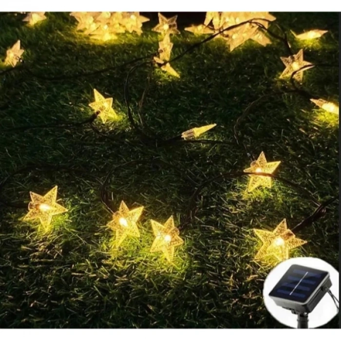 Solar 8 Fonksiyonlu 7 Metre 30 Yıldız Led