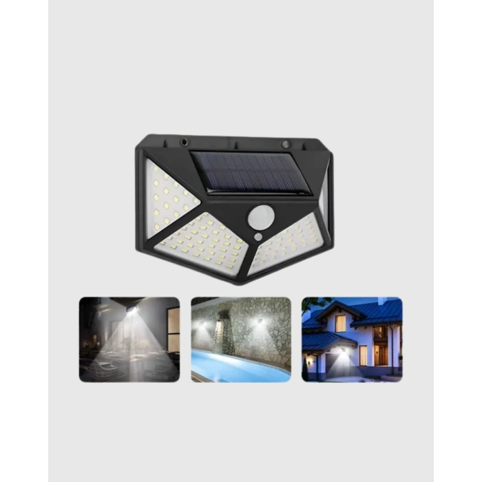 Solar Güçlü 100 Led Bahçe Lambası – Enerji Tasarruflu, Suya Dayanıklı Ve Geniş Açılı Işık