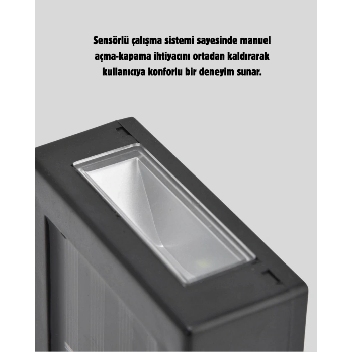 Solar Güçlü 6 Led Dış Mekan Lambası – Otomatik Aç/kapa Işık Sensörlü Aydınlatma