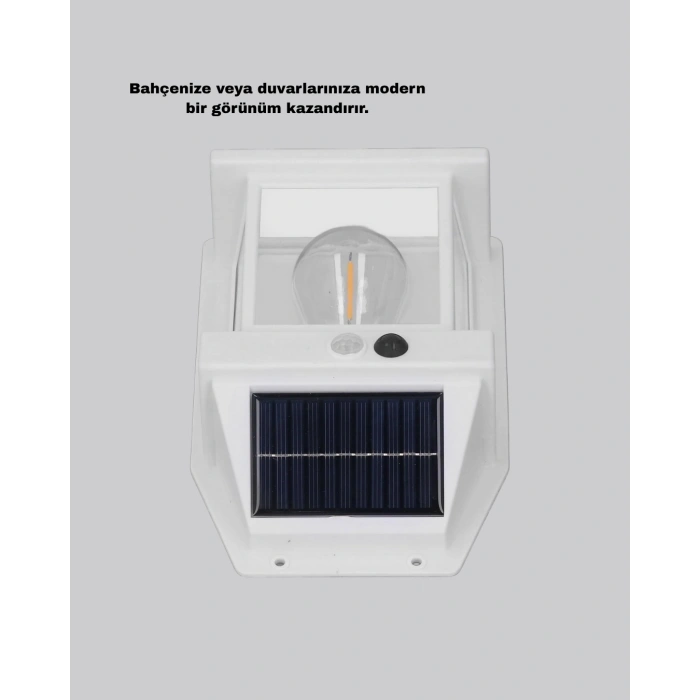 Solar Sensörlü Dış Mekan Lamba 3 Işık Modlu Ve Ip65 Dayanıklı